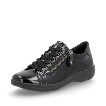 Remonte Damen Low-Top Sneaker D1E03, Frauen Halbschuhe,lose Einlage,Turnschuhe,Laufschuhe,schnürschuhe,schnürer,straßenschuhe,schwarz (01),39 EU im Sale